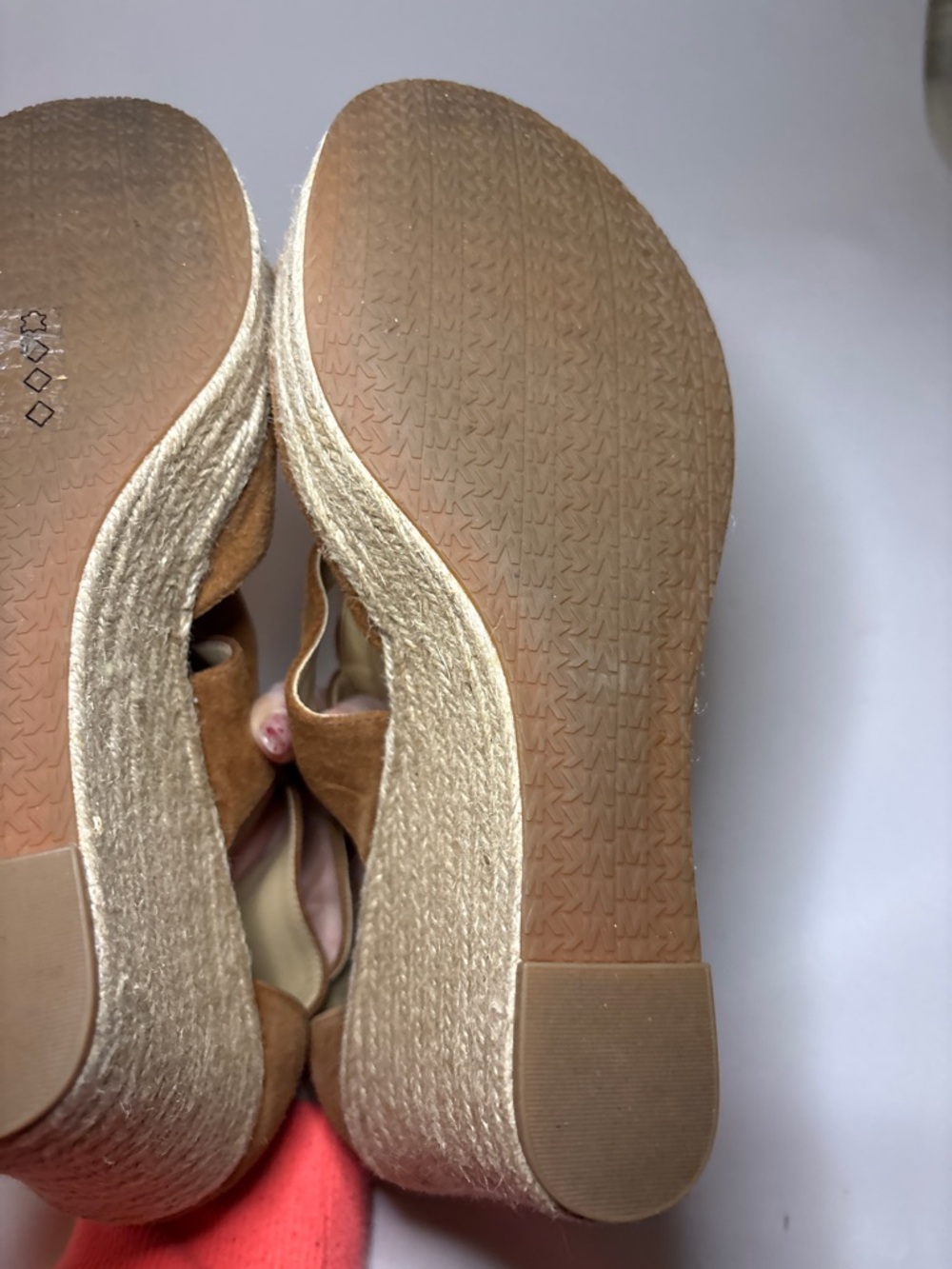 MICHAEL Michael Kors Damita Tan Suede Espadrille with Front Zip Size 11 - Picture 8 of 12